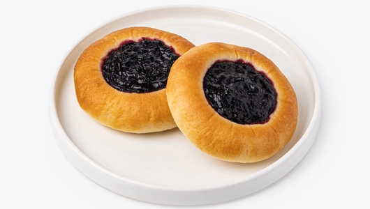 Булочки-кругляшки "Постные" с&nbsp;черничной начинкой, 2 шт