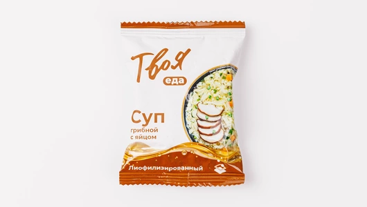 Суп грибной с яйцом