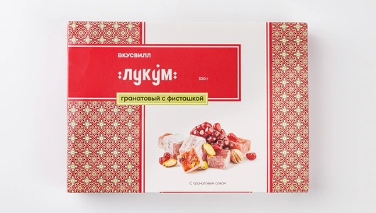 Лукум гранатовый с фисташкой, 300г