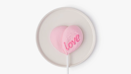 Маршмеллоу "День влюбленых" на&nbsp;палочке, 1 шт.