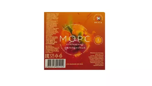 Морс 24 Вкуса клюквенно-облепиховый 1 л