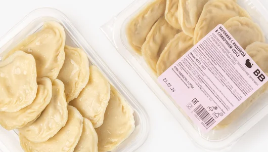 Вареники с&nbsp;индейкой в&nbsp;сливочном соусе