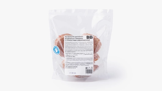 Котлеты из цыпленка-бройлера и говядины с пряностями, зам.