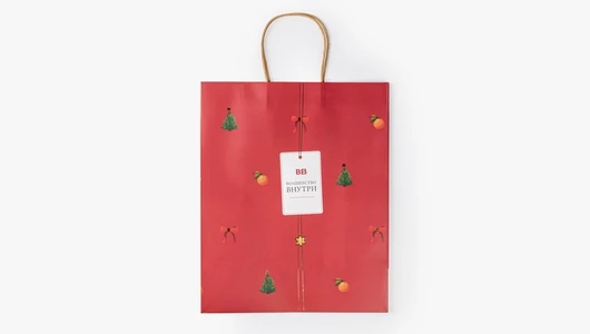 Пакет бумажный "Подарочный" (260*320*120 мм)