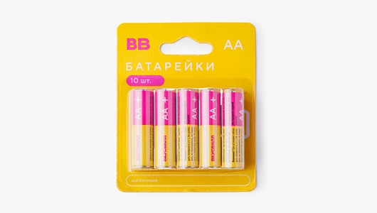 Батарейки щелочные АА 10 шт