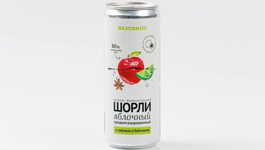 Напиток "Шорли" яблочный с лаймом и бадьяном, 330 мл
