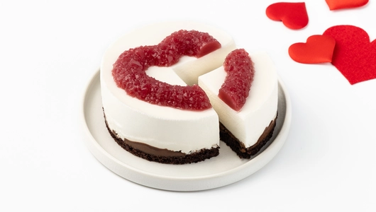 Торт-мини "Рубиновое сердце" монтблан