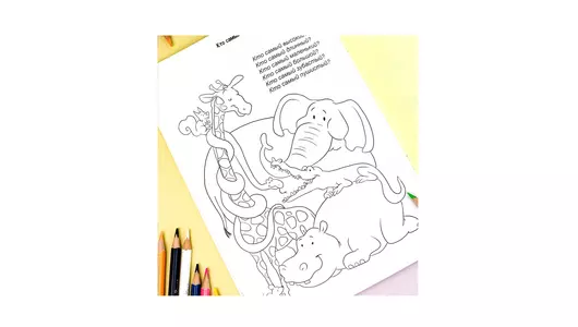 Раскраска для детей 5+ лет Феникс Животные с заданиями и наклейками А5 Раскраска для детей 5+ лет Феникс Животные с заданиями и наклейками А5