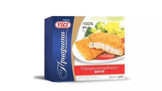 Рыбные порции Vici из филе минтая в панировке 300 г