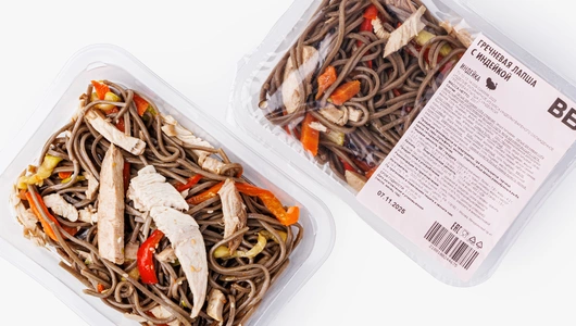 Гречневая лапша с индейкой