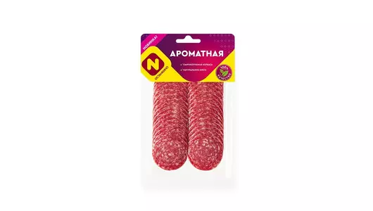 Колбаса сырокопченая Останкино Ароматная нарезка в/у 100&nbsp;г