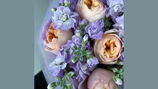 Персик-Лаванда FMART by flowwow