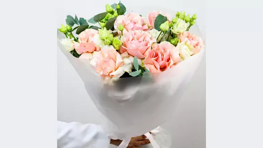 Авторский букет «Весенний сад» с&nbsp;французской розой FMART by flowwow