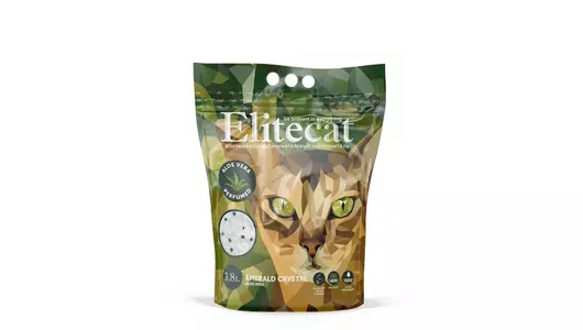 ELITECAT Наполнитель впитывающий силикагель «Emerald Aloe Vera», 3.8л