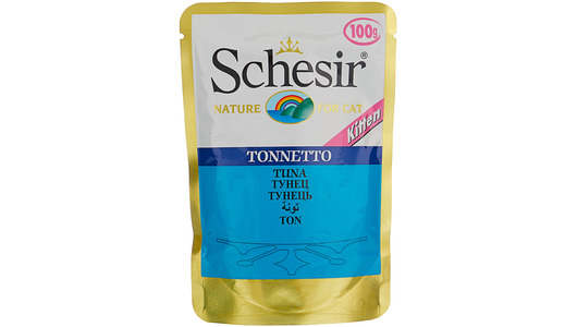 SCHESIR 100гр Корм для котят Тунец (Пауч)