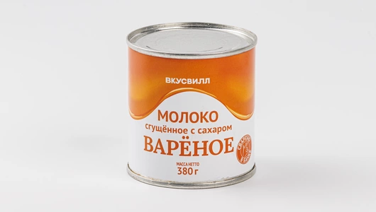 Молоко сгущенное вареное с сахаром, 380 г