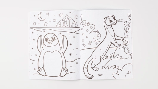 Книжка-раскраска "Пушистые животные" Книжка-раскраска "Пушистые животные"