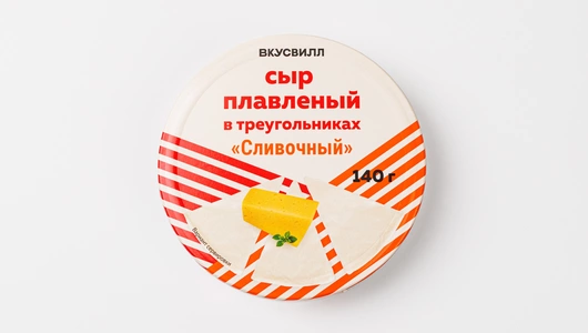 Сыр плавленый в треугольниках «Сливочный», 140г