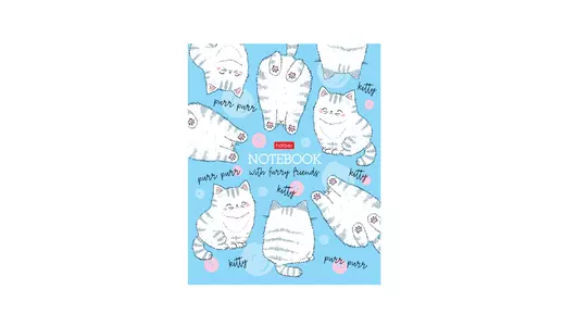 Тетрадь общая Hatber Пушистые хвостики А5 48 листов в клетку на скрепке Тетрадь общая Hatber Пушистые хвостики А5 48 листов в клетку на скрепке