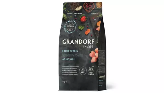 GRANDORF Fresh Mini Adult Turkey&Potato Корм сух.индейка,батат д/собак мелких пород 1кг