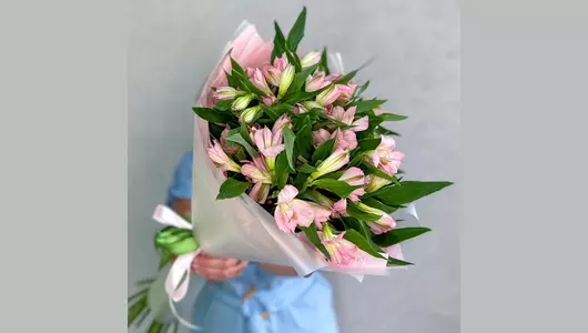 Букет Розовая альстромерия FMART by flowwow