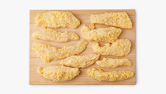 Стрипсы из мяса цыплят-бройлеров в панировке, зам. Стрипсы из мяса цыплят-бройлеров в панировке, зам.