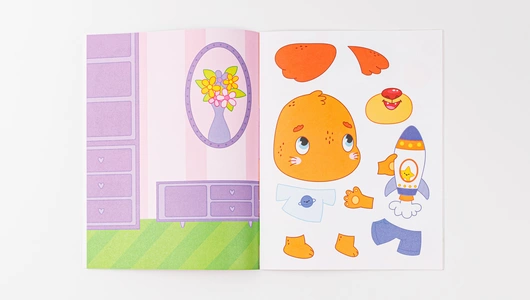 Книжка-картинка с аппликацией: Домашние животные