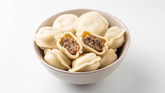 Пельмени из мраморной говядины
