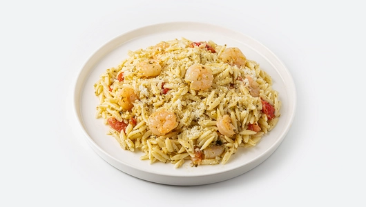 Набор: Паста орзо с креветками и сливочным соусом песто "Приготовь сам"