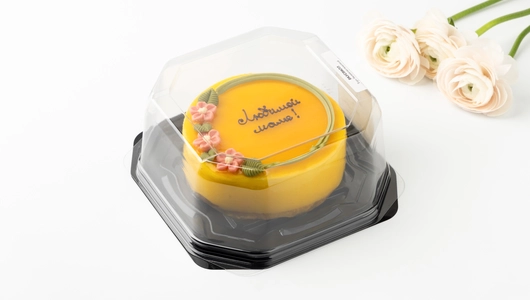 Торт бисквитно-маковый "Любимой маме" с маракуйей