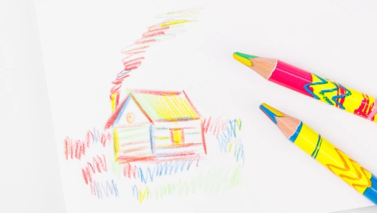 Набор многоцветных карандашей, 2 шт