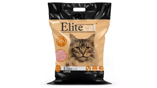 ELITECAT Наполнитель комкующийся, растительный «Tofu Lotus», 12л