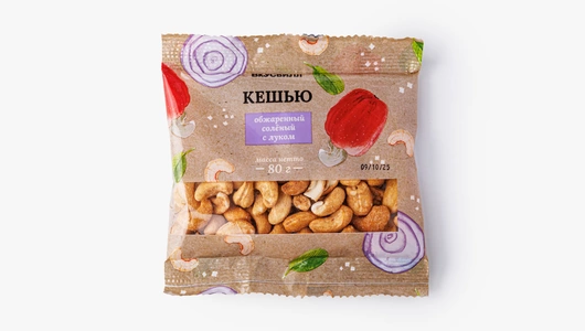 Кешью обжаренный соленый с&nbsp;луком