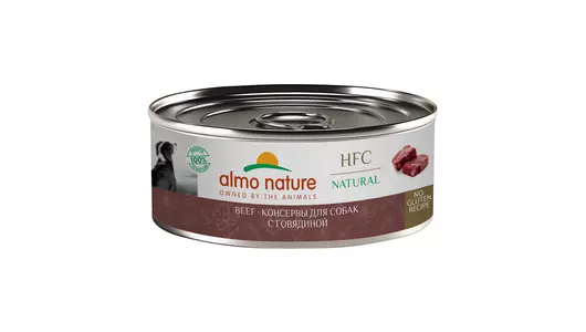 Almo Nature консервы Консервы   для собак с говядиной (HFC - Natural - Beef ), 100г