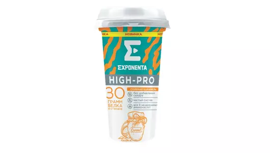 Напиток кисломолочный Exponenta High-pro Соленая карамель 250 г