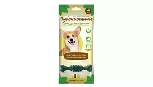 ДЕРЕВЕНСКИЕ ЛАКОМСТВА Зубочистики мятные д/собак средних пород 70г