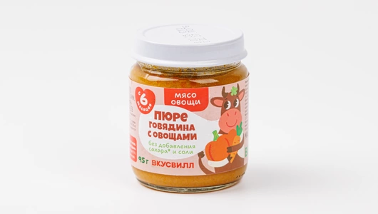 Пюре "Говядина с овощами"