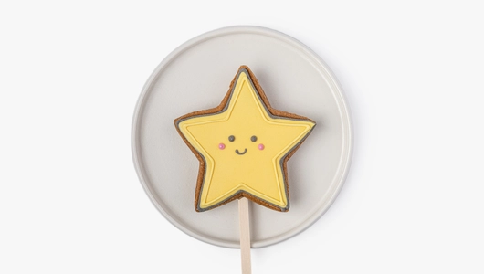 Пряник имбирный "23 Февраля" на&nbsp;палочке, 1 шт.