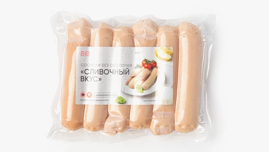 Сосиски "Сливочный вкус" без&nbsp;оболочки