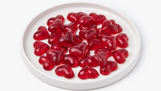 Мармелад жевательный со вкусом вишни в&nbsp;форме сердца