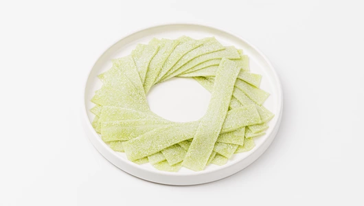 Мармелад кислый со вкусом и ароматом яблока, веган