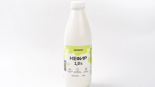 Кефир 1% в бутылке, 900 г