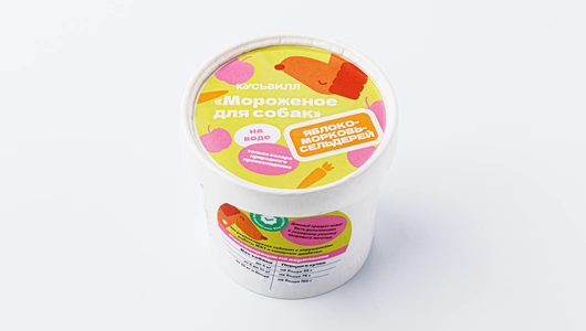 Мороженое КусьВилл для собак: яблоко-морковь-сельдерей