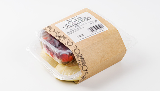 Сосиски куриные с картофельным пюре и салат винегрет, 390 г