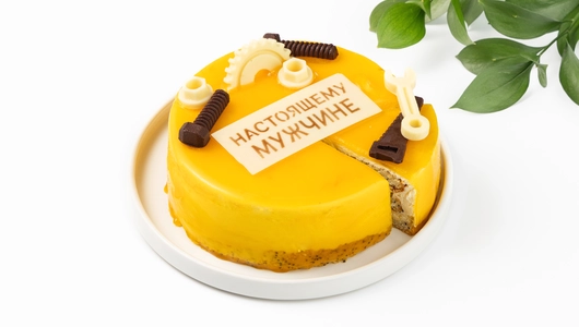 Торт "Настоящему мужчине" бисквитно-маковый с&nbsp;маракуйей