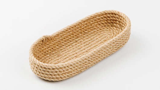 Бокс из джута (корзинка овальная)