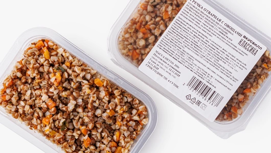 Гречка отварная с овощами, 200 г