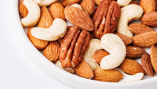 Смесь сушеных орехов (пекан, миндаль, кешью) Смесь сушеных орехов (пекан, миндаль, кешью)