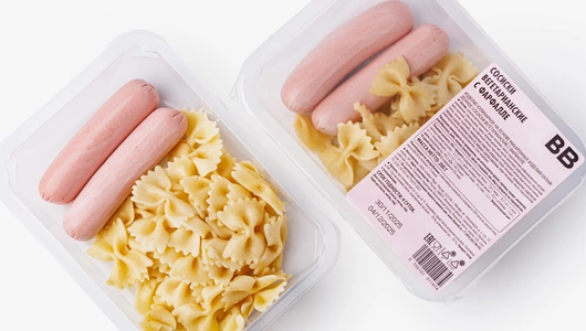 Сосиски вегетарианские с фарфалле