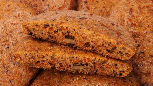 Оладьи морковные с семенами чиа, зам.